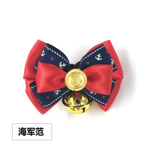 Large Dog Bell Collar Wedding Dog Necklace Pet Accessories Gold Retriever Decorative Bow Tie Doggy Neckwear Pet Supplies