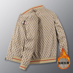 เสื้อแจ็คเก็ตเบสบอลชายปักลายฤดูใบไม้ผลิและฤดูใบไม้ร่วง เสื้อคลุมกันหนาวแบบสวมใส่สบาย ทรงหลวม แขนยาว ปกจักรวาล