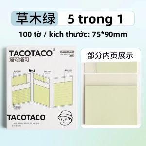 100 Tờ Giấy Ghi Chú Dính Dành Cho Học Sinh Có Thể Gập Lại 3 Trong 1 Giấy Ghi Nhớ Có Keo Dính Không Bị Chặn Phụ Kiện Văn Phòng