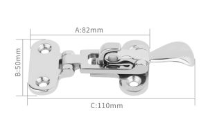 316 Stainless Steel Deck Lock Hatch Marine Hardware Lockable Hatch Hold Down Clamp Latch Boat Accessories Marine Hardware