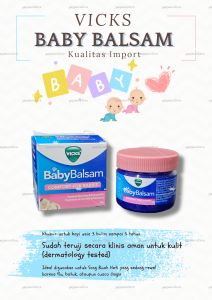Vicks Baby Balsam - Balsem Menghangatkan Saat Batuk Pilek 50gr