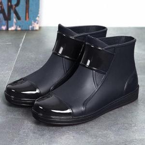 Giày Đi Mưa Nam Thời Trang Giày Đi Nước Ngắn Ấm Áp Chống Trượt Chống Thấm Nước Giày Bảo Hộ Lao Động Chống Mài Mòn