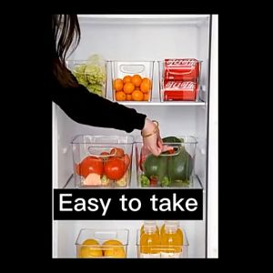 Gift Town Plastic Acrylic Storage Box: Optimize Your Refrigerator & Freezer
