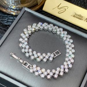 Fashion Ins Style Full Diamond Tennis Bracelet