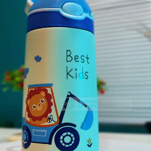Goto Bunbun Botol Minum Anak karakter Sedotan Stainless 400ML