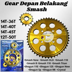 Gear Press Gir Set Depan Belakang Smash New Smash Lama Old 14T/36T