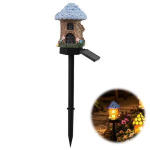 Solar Mushroom Stake Light 5 Pack Resin Fairy Garden Lights Waterproof Outdoor Yard Pathway Patio Decor