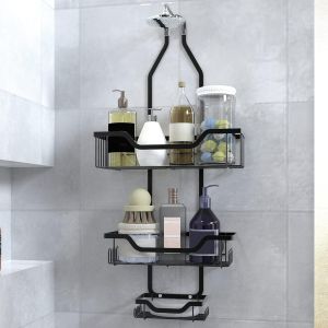URluna Shower Caddy Hanging Shower Organizer 3-Tier Rustproof Shampoo Soap HolderHanging Bathroom Caddy