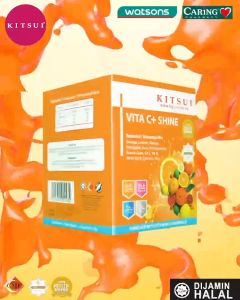 KITSUI Vita C+ Shine 10s x 15g | Vitamin C | Imunisasi | Cergas |