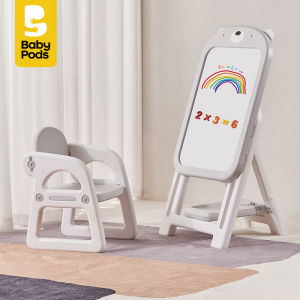Baby Pods Childrens Magnetic Whiteboard Easel Style Drawing Board Dust-Free Graffiti Board for Kids Educational Toy