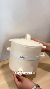 Bear Multi Cooker 1.7L Cream – Portable Electric Cooker / Hotpot BMC-CM1700