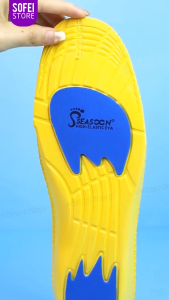 แผ่นรองพื้นรองเท้าแบบยืดหยุ่นดูดซับแรงกระแทก EVA น้ำหนักเบา 1 คู่สำหรับผู้ชายและผู้หญิง