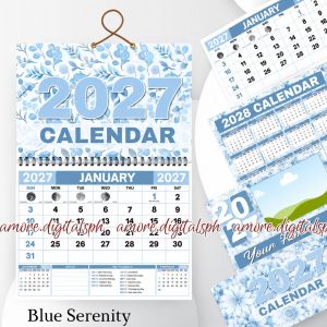 2027 Floral Wall Calendar | Wire Bound Monthly Planner | Aesthetic Hanging Calendar | Home & Office Organizer | Gift Idea