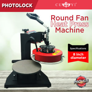 Risefully CUYI Digital Logo / Round Fan Heat Press Machine 8inches Circle