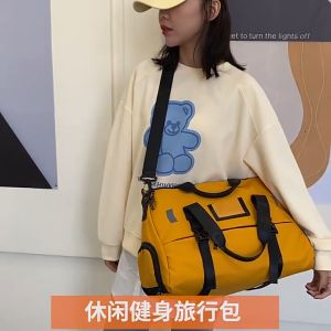 Travel Duffel Bag Waterproof Luggage Bag Gym Bag Handbag Yoga Sport Duffle Bag Beg Sport Bag (Malaysia Ready Stock)