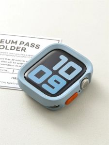 2024 New Bumper Soft Silicone Case For Apple Watch 9 8 7 6 SE 5 Sport Anti-drop Matte Cover For iwatch Ultra 49mm 41mm 40mm 44mm 45 mm