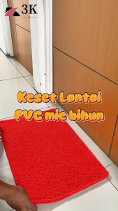 (3K) Keset Lantai PVC 40x60CM Mie Bihun Keset Anti Slip Kamar Manti Premium 15MM