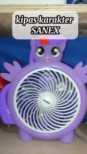 Sanex Box Fan / Kipas Kotak KK-809UC Karakter Unicorn 8 Inch" kipsas Lucu / Kipas Kipas karakter lucu / Kipas Murah / Kipas desain / Kipas  gambar / Kipas Kecil / Kipas kotak / Kipas Viral / Kipas harga Murah  / Kipas Kualitas Terbaik / Kipas 3 baling