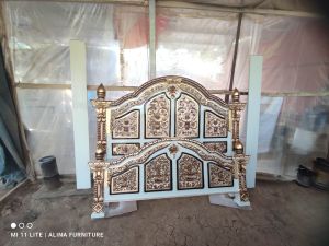 tempat tidur gebyok ukir jati jepara