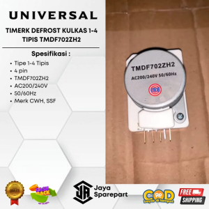 Timer Defrost Kulkas 1-4 TIPIS TMDF702ZH2 AC200/240V 50/60Hz