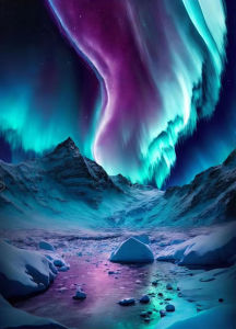 Beautiful Aurora Night Scene Jigsaw Puzzle 500/1000/1200/2000PCS Mindful Game Stress Relief Decor Gift