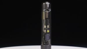 BORUiT Mini LED Flashlight Keychain with Whistle Type-C Rechargeable Lamp Portable UV Light Outdoor Fishing Camping Tiki Torch