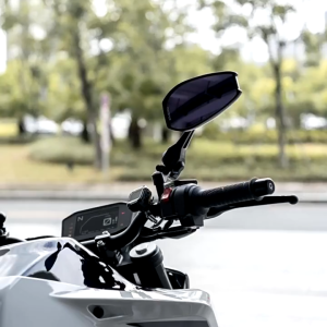 ของแท้ใหม่กระจกสีดำพร้อมสลักเกลียวบรรจุ 2 ชิ้นกระจกสีฟ้าสีขาวสองสไตล์สำหรับรถจักรยานยนต์ไฟฟ้าและจักรยานจัดส่งตลอด 24 ชั่วโมง