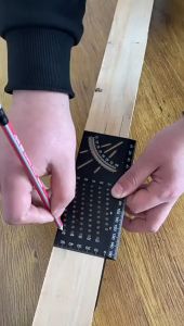 Siku marking Line 3D ALUMINIUM / penggaris siku tukang mitre 3D / marking miter gauge ALUMINIUM