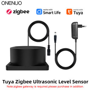 Tuya WiFi or Zigbee Level Sensor APP Alert Wireless Level Water Fuel Liquid Level Alarm Indicator Remote Water Level Sensor