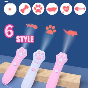Pet Cat Toys LED Light Laser Cat Stick Cute cat claw shape Funny Cat Laser Pointer Cat Chaser Stick Flashlight Laser LED Pen Pet Toys