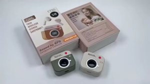 TWS Bluetooth Earphone With LED Display Touch Control Bluetooth Headphone Stylish Mini Camera Design Wireless Headset