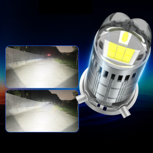 UNJOYLIOD | LED Laser Lens Headlight Retrofit Part for Motorcycle One-piece High/Low Beam Bulb