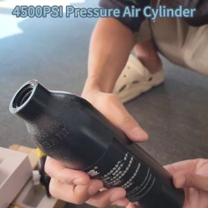 4500Psi/30MPa Pcp Bottle Tank Paintball Cylinder Tank Bottle Pcp Air Tank Cylinder Aluminum Tank Air Bottle For Co2 Carbon Dioxide Oxygen Diving M18X1.5 inlet thread 0.45/0.5L
