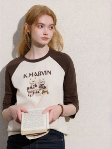 KUHNMARVIN | Áo Thun Tay Raglan Rộng