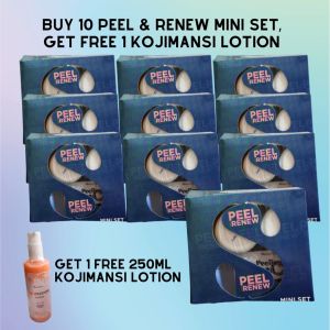 Buy 10 Peel & Renew Mini Set Get 1 Free SC Kojimansi Lotion