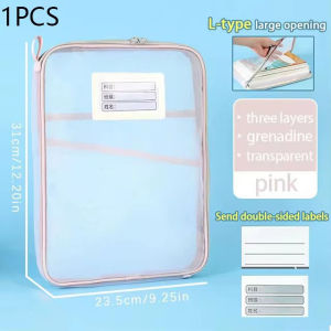 A4 Student Teacher Books Storage Bags Large Capacity Stationery Organizer Bag Folders School Office Supplies Stationary Bag