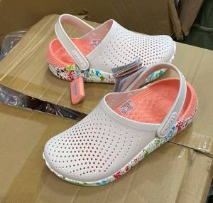 รองเท้าแตะ crocs LiteRide สําหรับผู้หญิง ใส่นิ่มเบาสบายเท้าสีตรงปกส่งเร็ว