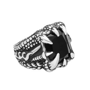 Gothic Vintage Dragon Claw Ring Stainless Steel Punk Hip Hop Ring For Men Women Unique Amulet Jewelry Gifts Dropshipping