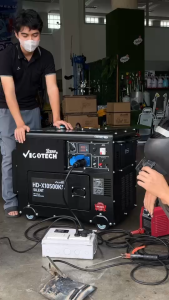 VIGOTECH เครื่องปั่นไฟ ดีเซล รุ่น HD-X10500KS 8KW ระบบกุญแจสตาร์ท เสียงเงียบ ปั่นไฟ รับประกัน 1 ปี