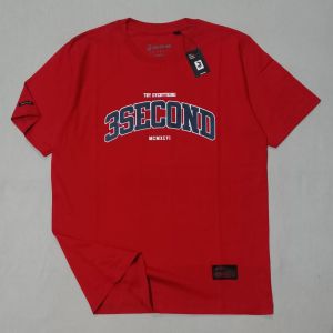 KAOS DISTRO COWOK 3SECOND LENGAN PENDEK BAJU DISTRO PRIA TSHIRT ATASAN BAHAN KATUN