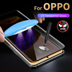 UV Glue Full Coverage Curved Anti-Spy Privacy Anti Blue Light Tempered Glass for Oppo Find X8 X5 X3 X X2 Pro Reno 14 13 12 Pro 5G Reno 12 11 10 Pro Plus 8T 6 5 Pro Private Screen Protector