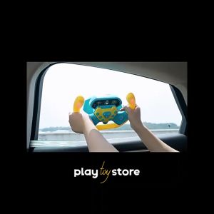 Kids Driving Steering Wheel Toy with 1880 Musics Birthday Gifts Pretend Play Toy Children Battery Powered