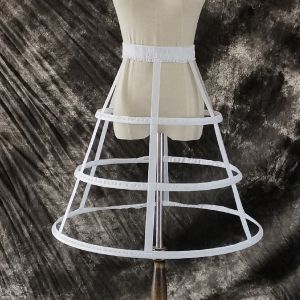 New Arrival Womens Wedding Dress Underskirt 3 Hoop Hollow Out Fish Bone Bustle Cage Skirt Petticoat 2026