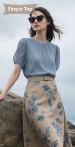 HANCHUN | Fashion Stylish European-Style Skirt Set Slimming