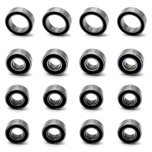 16pcs RC Ball Bearings Kit 5x10x4 5x11x4 8x12x3.5mm Rubber Sealed Compatible with Tamiya TT-02 TT02 1/10 RC Parts