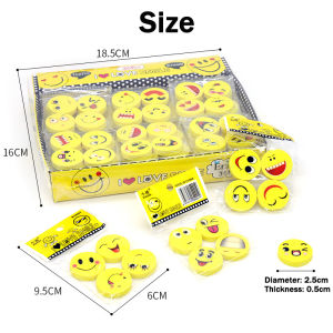 4pcs Emoji smiley eraser school supplies smiley face eraser school supplies