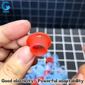 Gbest 10Pcs Creative Leak Proof Silicone Sealing Gasket Anti Aging Rubber Pipe Sealing Rings Washer Threaded Bathtub Stopper Sink Cover Pipe Faucet Plug Sealing Ring Buckle for Faucet Triangle Valve Hose Plumbing Accessories