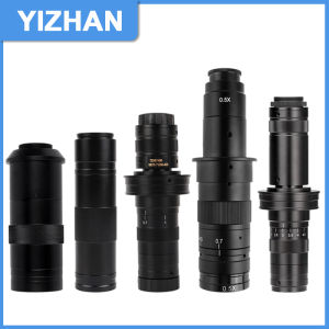 Ống Kính Zoom YIZHAN C-Mount Công Cụ Phóng Đại Kính Hiển Vi Quang Học Có Thể Điều Chỉnh 130X-215X Đường Kính Lắp Đặt 40/50mm Để Kiểm Tra