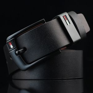 Genuine Leather Belt Men Belt Mens Business Belt Casual Belt Classic Pin Buckle Waist Strap for Men