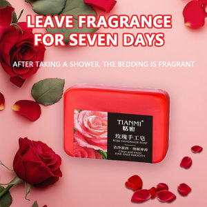 Rose Essential Oil Soap Deeply Cleanses Your Face and Body Leaving a Long-Lasting Fragrance While Moisturizing and Hydrating